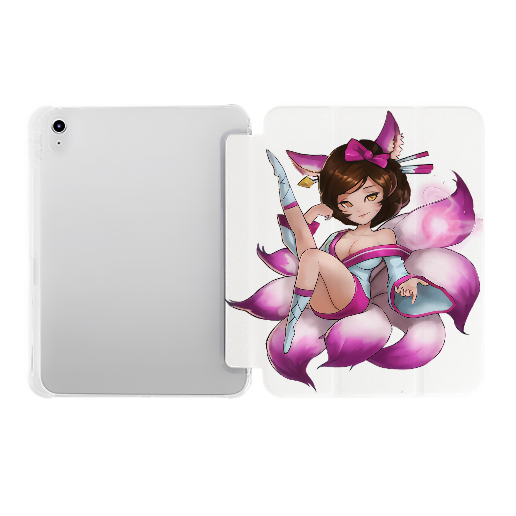 （画像用） リーグ・オブ・レジェンド League of Legends LOL IPad ケース ペン収納付き 三つ折りスタンド PUレザー×シリコン 対応機種9.5/10.5/10.9インチ